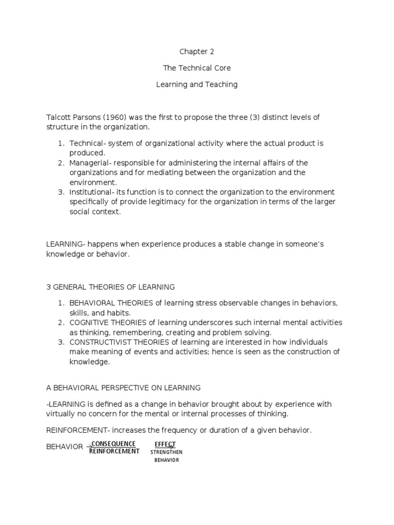 Chapter 2 Technical Core | PDF | Memory | Reinforcement