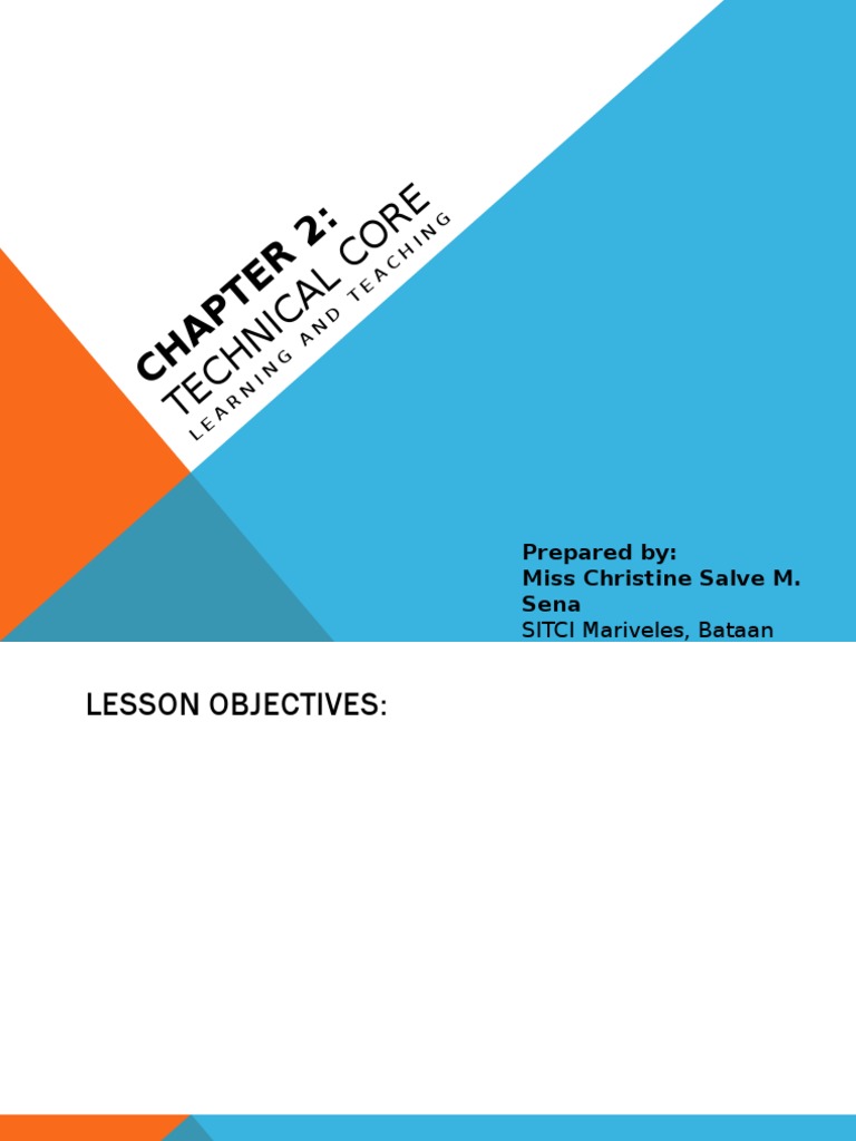 Understanding Technical Core in Education | PDF | Reinforcement | Memory