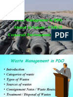 Waste Management in PDO Ahmed Al-Sabahi - CSM/25 Corporate Environmental Advisor