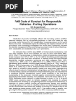 FAO Code of Conduct For Responsible Fisheries - Fishing Operations.