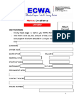 Student S Intake Form