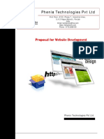 Pheni X Technologies PVT LTD: Proposal For Website Development