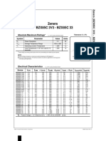 Zeners BZX85C 3V3 - BZX85C 33: Absolute Maximum Ratings