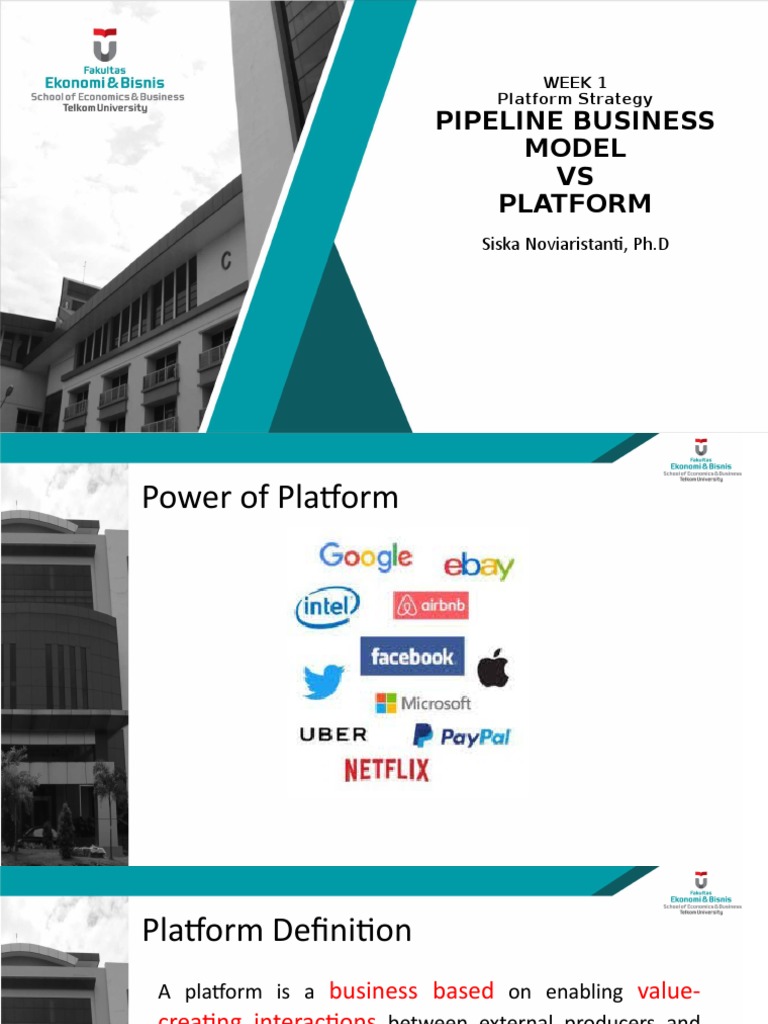 Week 1 Business Model Vs Digital Platform | PDF | Computers