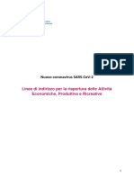 Linee Guida Riaperture COVID19 (15 mag 2020)