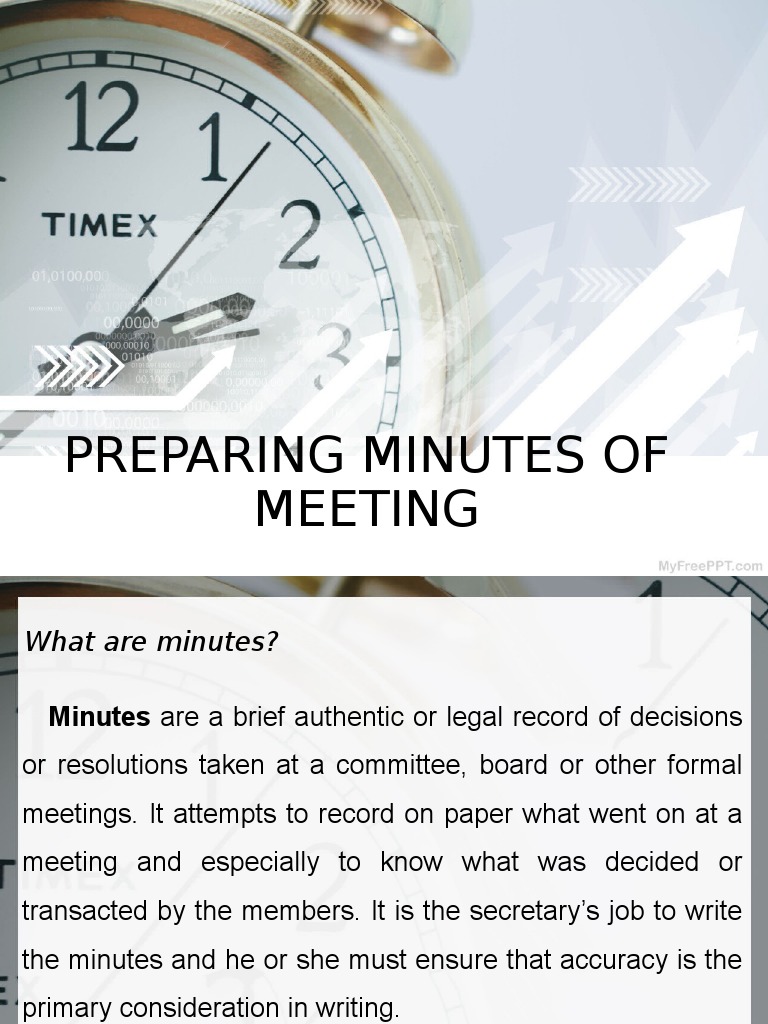 The Importance of Accurate Meeting Minutes A Guide to Preparing and