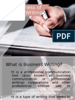 The Business of Business Writing