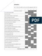 Learning Styles Questionnaire