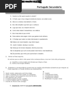 5 março gramática secundário 