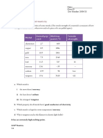 Worksheet 3 Metals and Reactivity: Danielle Akinlalu