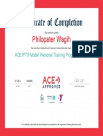 Philopater Wagih: ACE IFT® Model: Personal Training Program Design