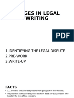 Stages in Legal Writing