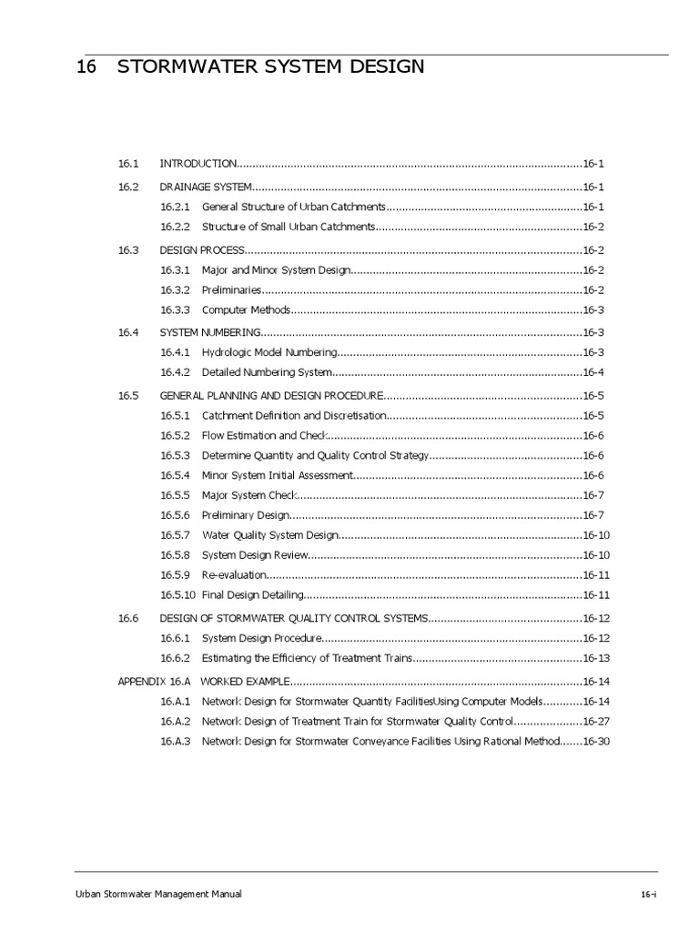 Urban Stormwater System Design Guide | PDF | Stormwater | Drainage Basin