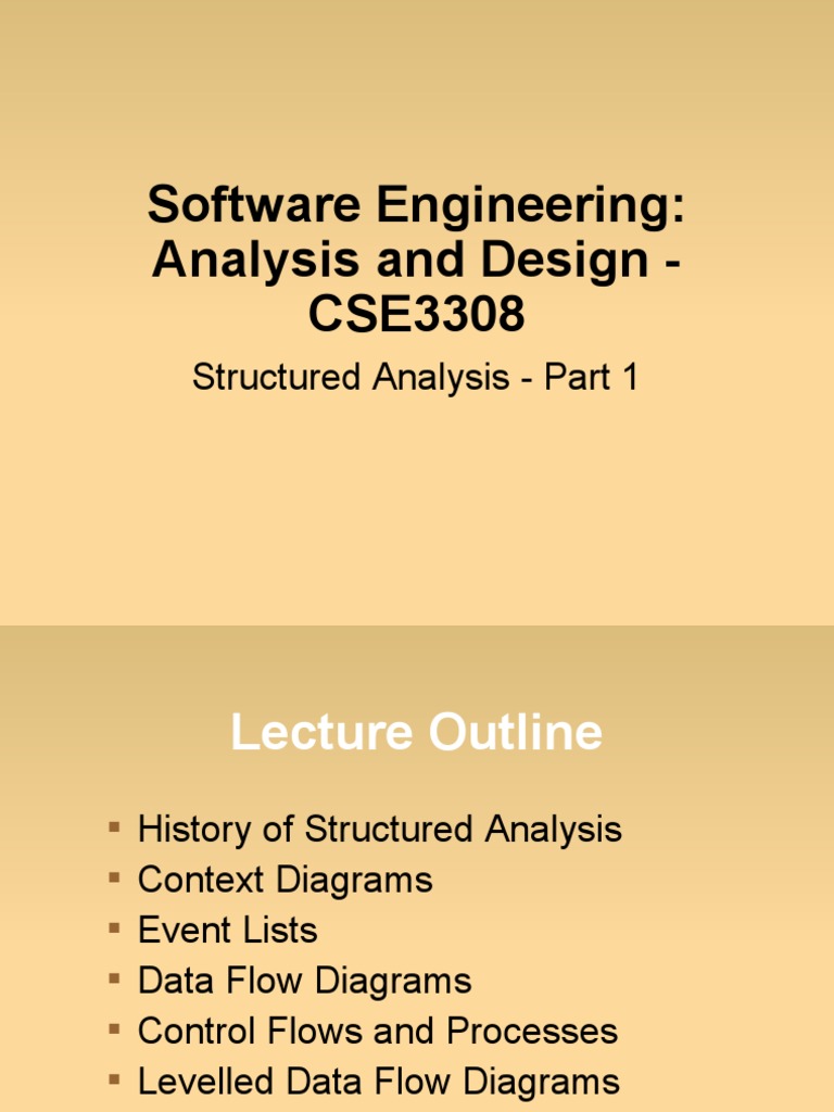 Structured Analysis in Software Engineering | PDF | Computing ...