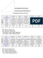 05_Calendário Interno 2017 Licenciatura em Matemática