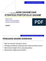 Penilaian Saham Dan Strategi Portofolio Saham