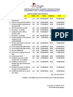 Daftar Harga Dan Kuantitas