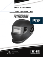 Manual de usuario para máscara de soldar con filtro fotosensible