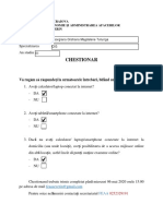 Chestionar Online PDF