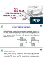 METODE PERHITUNGAN ALAT PERPINDAHAN PANAS SHELL DAN TUBE (Pertemuan 27 April 2020)