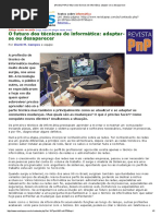 [Revista PnP] O Futuro Dos Técnicos de Informática_ Adaptar-se Ou Desaparecer