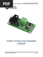 4-20ma Loop Current Transmitter XTR116U