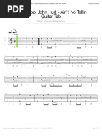 Ain't No Tellin Tab by Mississippi John Hurt - Pista 1 - Acoustic Guitar (Nylon) - Songsterr Tabs With Rhythm PDF