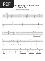 Blind Arthurs Breakdown Tab by Blind Blake - Blind Blake - Acoustic Guitar (Steel) - Songsterr Tabs With Rhythm PDF