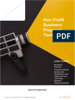 Non Pro T Business Proposal Template: Letter Content