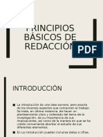 Principios Básicos de Redacción