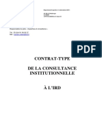 Modèle Contrat Consultance Institutionnelle