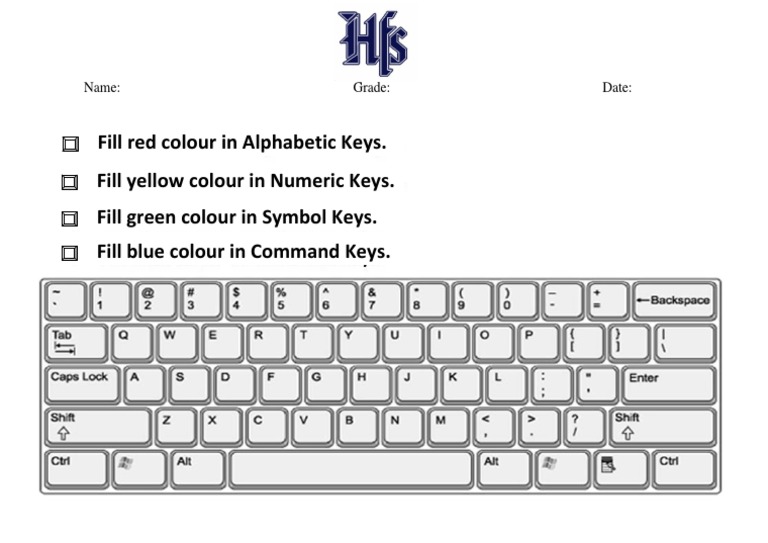 Key Color Coding Instructions | PDF | Games & Activities | Language ...