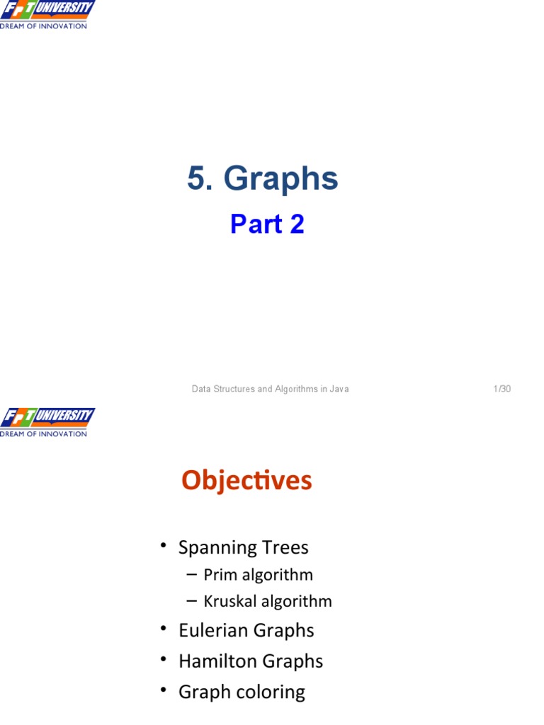 Graphs: Data Structures and Algorithms in Java 1/30 | PDF | Vertex ...
