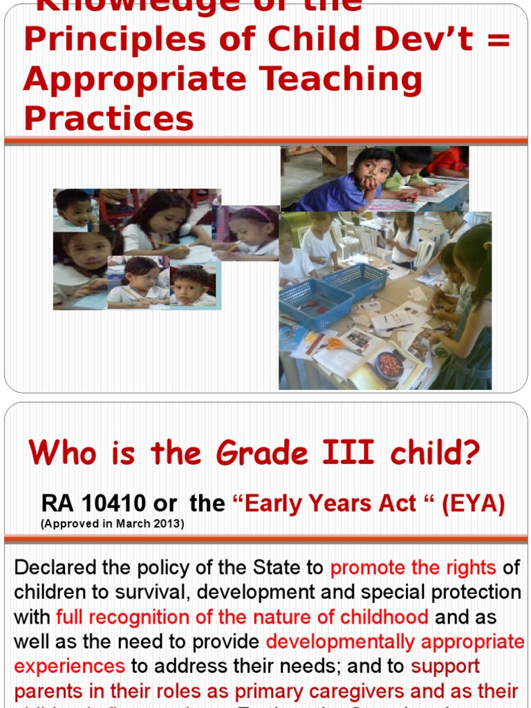 Principles of Child Development and Learning | PDF | Teachers | Learning