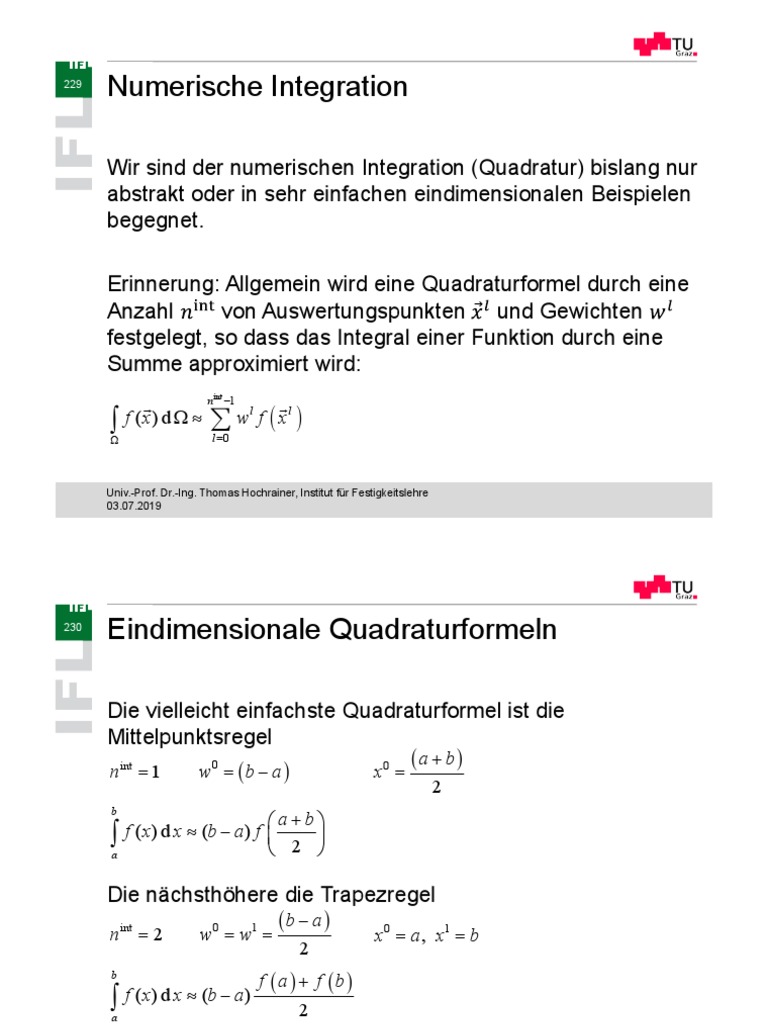 10 Numerische Integration PDF | PDF
