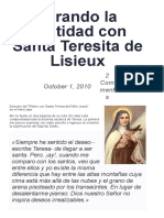 Mirando La Santidad Con Santa Teresita de Lisieux PDF