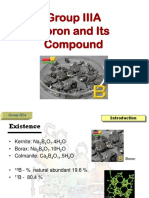 Group IIIA Boron and Its Compounds