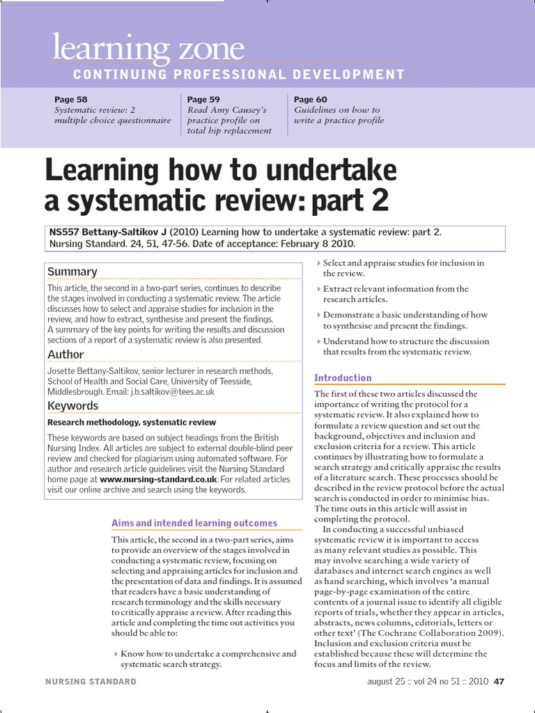 Systematic Review 2 | PDF | Systematic Review | Domestic Violence