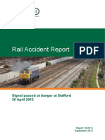 Rail Accident Report: Signal Passed at Danger at Stafford 26 April 2012