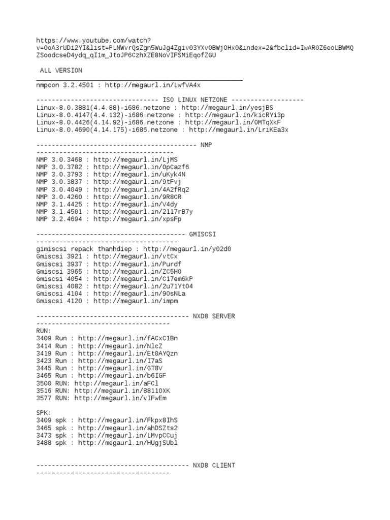 MegaURL Links for Linux and NMP | PDF | Computer Mediated Communication ...