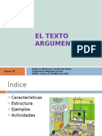 El Texto Argumentativo 8º