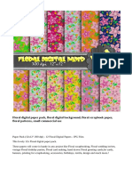 Floral Digital Paper Free