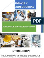 RESIDENCIA Y SUPERVISION DE OBRAS