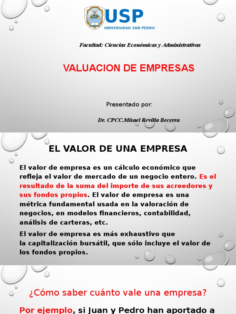 Cómo calcular el valor de una empresa | PDF | Compartir (Finanzas ...