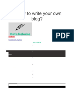 Ready To Write Your Own Blog Spark
