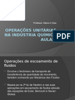 Operações Unitárias Na Indústria Química Aula 4: Professor: Márcio A.Dias