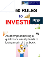 50 rules to investing