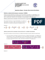 TEMA 2. MAT SEPTIMO, ADICION Y SUSTRACIION DE NUMEROS RACIONALES.