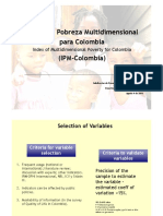 Colombia's Index of Multidimensional Poverty