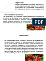 Planteamiento Del Problema Fresas